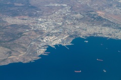 Tanker and gas terminal at Elefsina