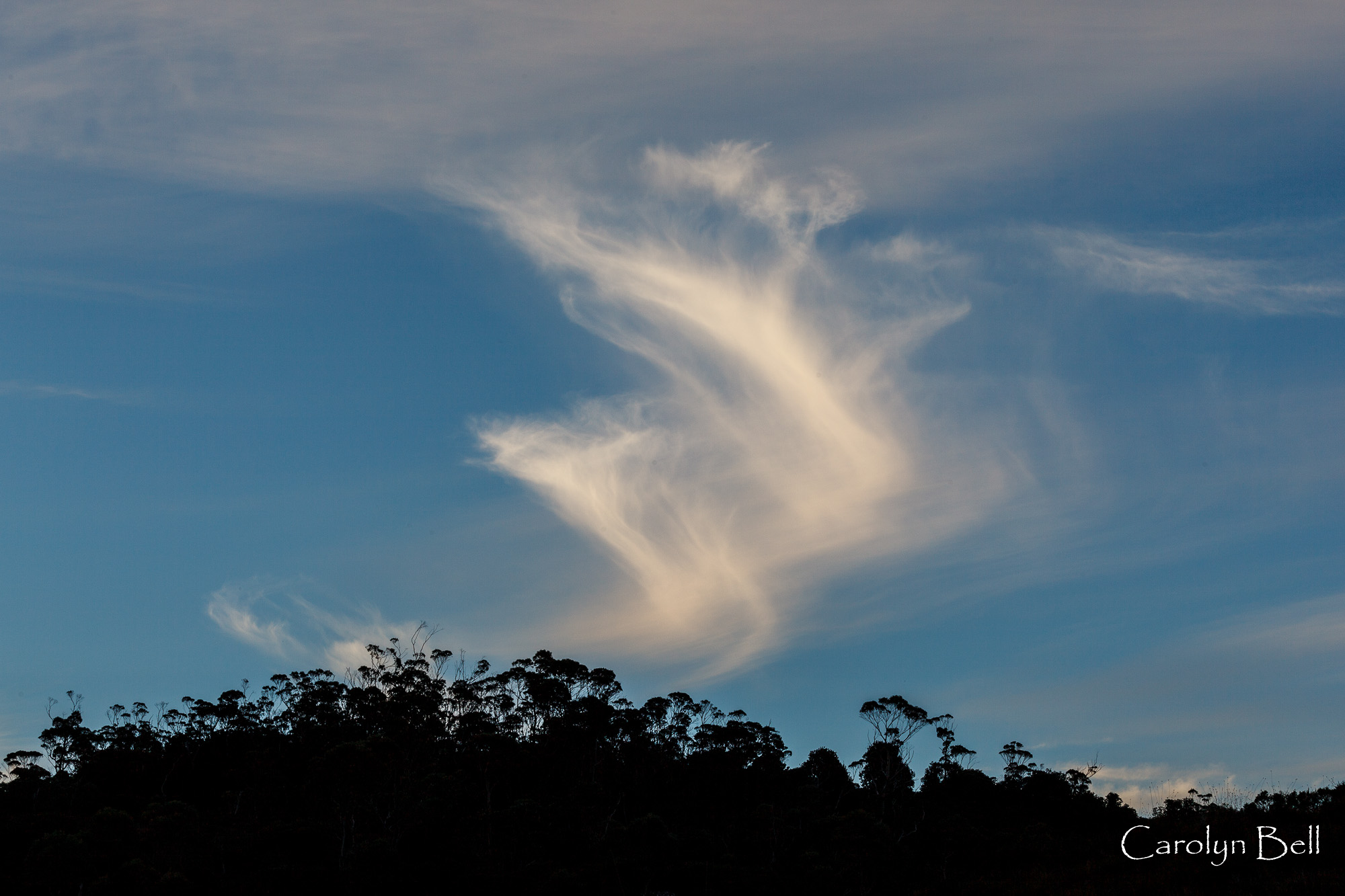 Corkscrew clouds at Cradle mountain, Tasmania