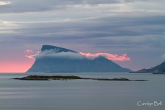 Midnight sun from Sommaroy, Norway
