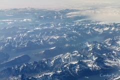 Mountains and fjords in south east Greenland