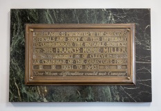 Norrie Miller Chairman Commemorative Plaque, Perth Royal Infirmary Interior
