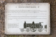 Princes Street Bridge Rail Information Plaque