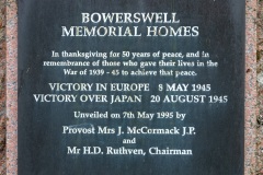 1995 Memorial Plaque, Bowerswell House Exterior